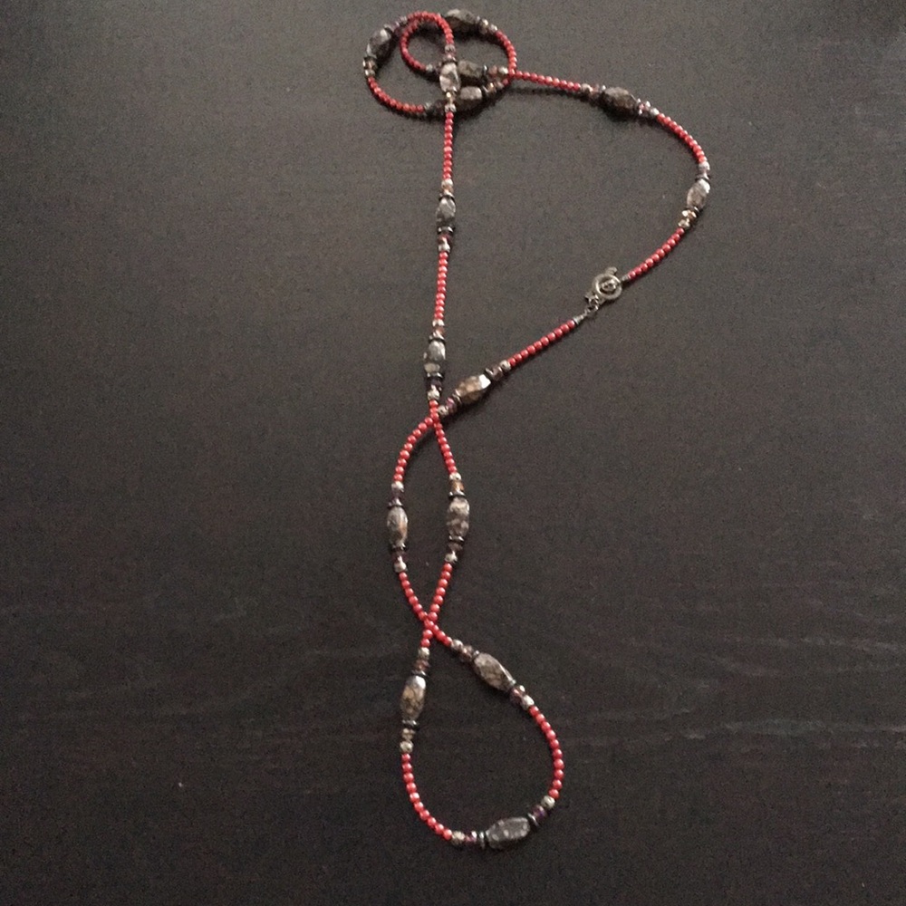Natural stone necklace